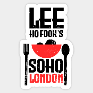 lee ho fook's soho london t-shirt design Sticker